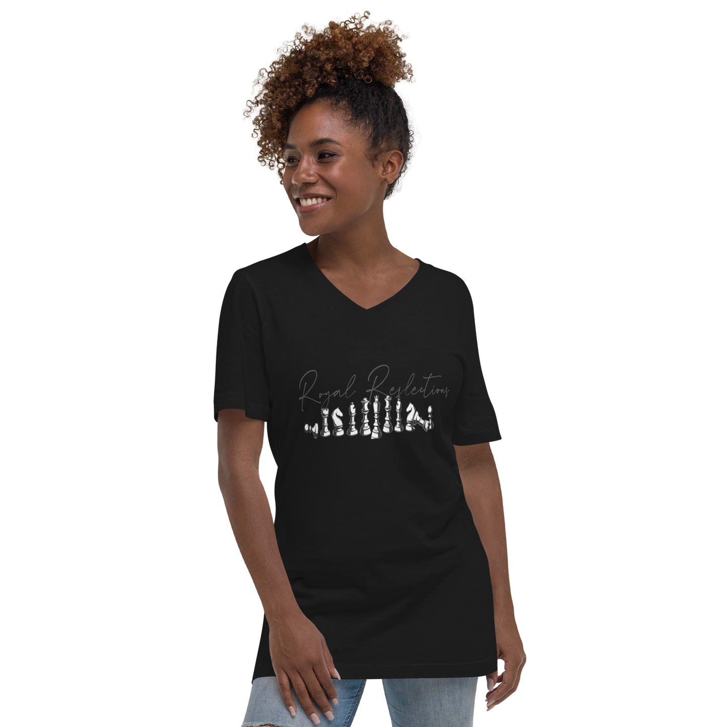 "HER Chess Not Checkers" V - Neck